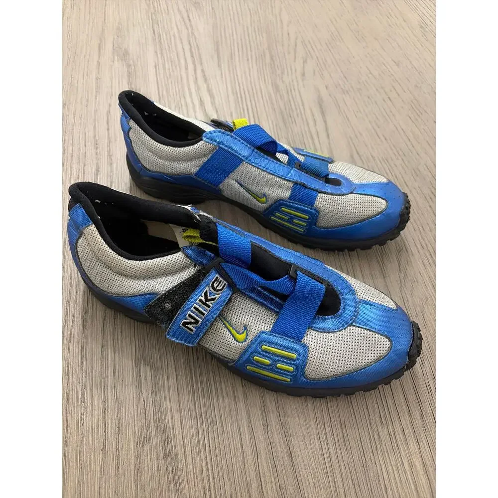 Vintage Nike Women’s Cycling Shoes Blue Gray Size 7.5